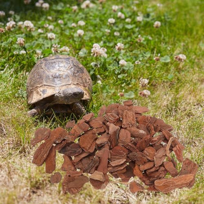 Levemolo Reptile Bark Bedding Natural Tree Bark Chips for Terrarium Decorations Gecko Substrate and Lizard Tank Decor 0.5 Kg Bag 2.36 X 1.18 X 0.39 in