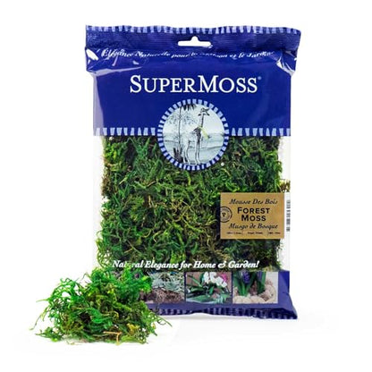 SuperMoss (25320) Forest Moss Preserved, Fresh Green, 2oz - color: Fresh Green, size: 80.75 in3 Bag (Appx. 2oz)