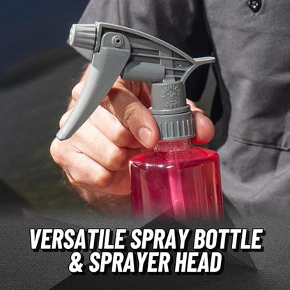 Chemical Guys, Heavy Duty Spray Bottle & Trigger Sprayer, 16 oz, 3 Pack | Chemical-resistant Viton-seal bottles with adjustable mist-to-stream nozzles for cleaners and degreasers, three pack - size: 16ounce(3pack)