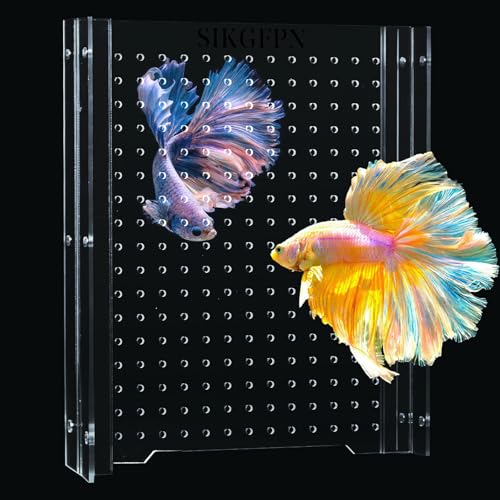 Acrylic Fish Tank Divider,5 Gallon Tank Divider,Adjustment Clear Fish Tank Separator Set with Suction Cups (5gal/5.5gallon) - size: 8‘’x9''(5 gallon)