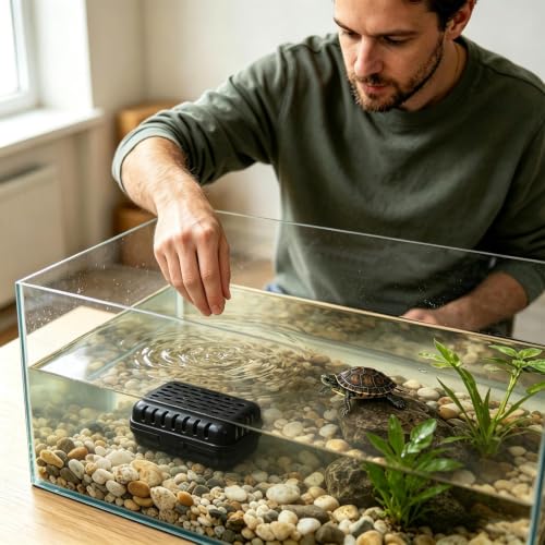 Turtle Accessories Terrarium Waste Poop Collection Tool | Aquarium Waste Catcher for Tortoise Reptile Terrapin Home Office Apartment Dormitory Living Room Vacation - color: Black