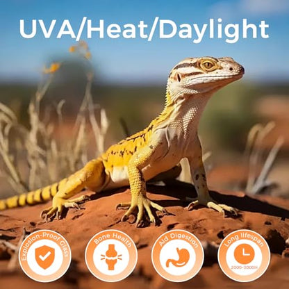 Reptile Heat Lamp 150W,Daylight UVA Basking Light Bulbs with E26 Base for Lizards, Turtles, Snakes and Amphibians 2 Pack - style: Basking 150W 2Pack