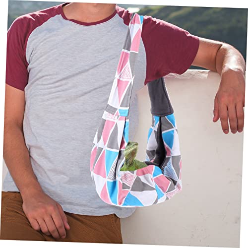 BESPORTBLE 1pc Adjustable Reptile Carrier Sling Bag for Bearded Dragons and Lizards Lightweight Crossbody Pet Pouch Breathable Design for Outdoor Travel and Pet Comfort