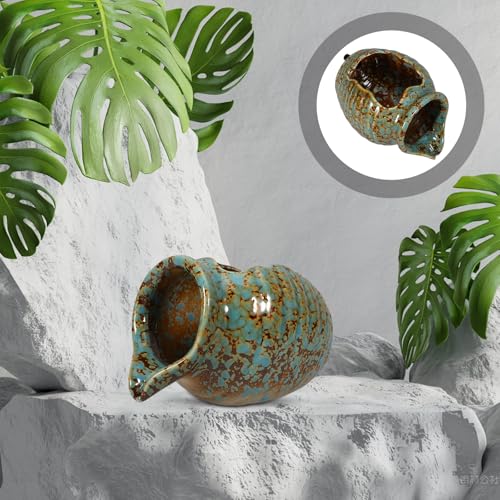 Ceramic Pot Water Fountain Indoor Outdoor Tabletop Circulating Water Jar with for Garden Patio Courtyard Decor