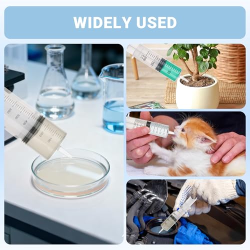 300ml Large Syringe, 5-pack Plastic Syringes for Liquid with Tip Adapter | 300cc Large syringe for thick liquids & Scientific Labs, Oil Transfer, Plant Watering & Refilling, Glue, Individual Sealed - style: 300 ML