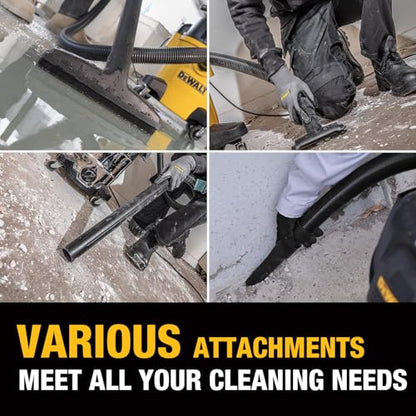 DEWALT STEALTHSONIC Wet Dry Shop Vacuum 6 Gallon 5 Peak HP, DXV06P-QTA | Ultra Quiet Motor with Powerful Suction, 6 Dust Bages and Complete Attachment Set for Garage, Workshop, Jobsite and Basement - size: 6 Gallon (6 Dust Bags)