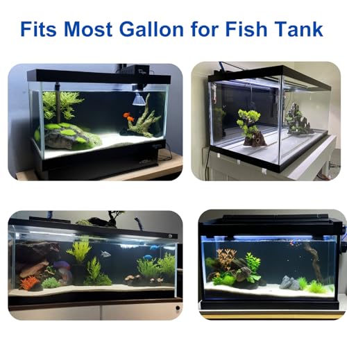 ELEBOX Aquarium Background Blue Black Fish Tank Background Wallpaper Double-Sided Aquarium Backing, Aquarium Decorations for 10 Gallon 20 Gallon Aquarium 11.8" x 24.4" - size: 11.8" H x 24.4" L