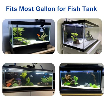 ELEBOX Aquarium Background Blue Black Fish Tank Background Wallpaper Double-Sided Aquarium Backing, Aquarium Decorations for 10 Gallon 20 Gallon Aquarium 11.8" x 24.4" - size: 11.8" H x 24.4" L