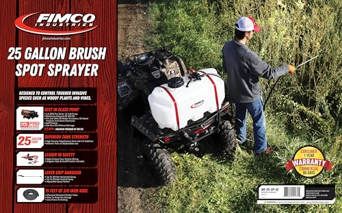 Fimco 5303153 Brush Buster 25-Gallon Spot Sprayer bundle with DU-MOST Walnut Hand Scrub Travel Size, 4oz, White