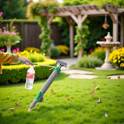 Green Handheld Sprayer - High Pressure Air Pump Manual Sprayer with Adjustable Nozzle - Garden Pump Sprayer - Hand Pump Sprayer Pressure Sprayer Top for Home Lawn and Garden Sprayer