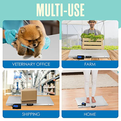 Dog Scale, Dog Scale for Large Breed, Pet, Shipping, 440 Lb, 41x21 Platform | Houseables Livestock, Pet Weight, Animal, Veterinary, Sheep, Goat, Pig, Packages, Weighing, Puppy, Vet, Heavy Duty, Digital