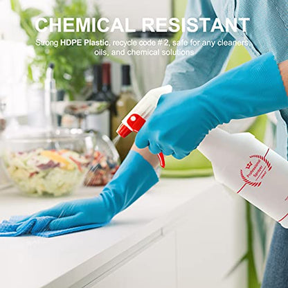 Uineko Empty Spray Bottles, Heavy Duty Sprayer, Mist & Stream, 4 Pack 16 Oz | Professional Spray Bottle, Leak-Proof, Better Trigger, Measurements, All-Purpose for Cleaning Solutions, Planting, Detailing - size: 16 Oz, 4 Pack