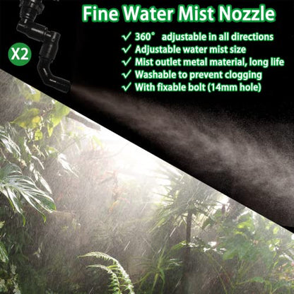 Reptile Mister Automatic Misting System with 4 Nozzles