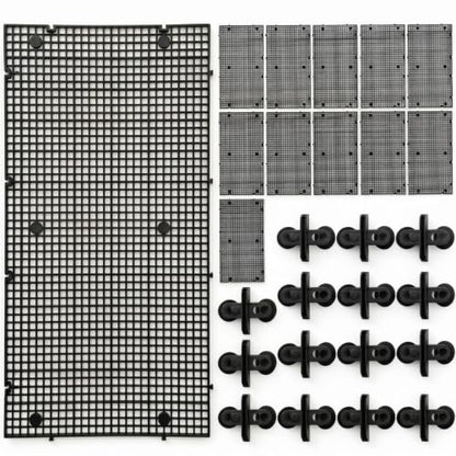 12Pcs Aquarium Fish Tank Divider with 15 Sucker Clips, DIY Egg Crate Aquarium Adjustable Separation Board for Fish Tank Breeding & Aquascape Platform Building