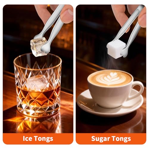 12 PCS Heart-Shaped Small Serving Tongs, 4.3 Inch Mini Sugar Tongs Silver Stainless Steel for Ice Cube, Appetizers, Dessert, Tea Party, Home Kitchen, Coffee Bars, Buffet, Food Grade & Dishwasher Safe - color: Silver-12pcs, size: 4.3inch