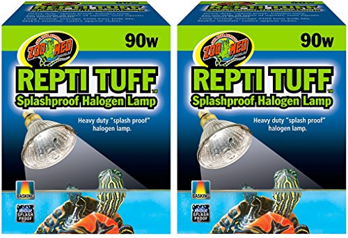 Repti Tuff Halogen Lamp 90W, 2 Pack | Water Terrarium Lamp