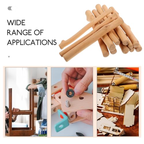 EXCEART Natural Drift Wood Pieces 12Pcs for DIY Crafts Rustic Vase Filler Beach Decor Wedding Table Centerpiece Decoration Wood Branches - size: 15.00X1.50X1.50CM