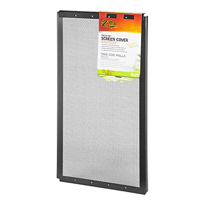 Zilla Reptile Terrarium Covers Fresh Air Screen, 20x10-inch (Pack of 2) - size: 20" x 10" (Pack of 2)