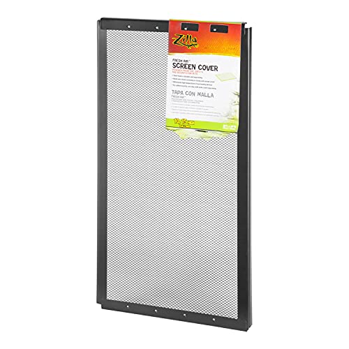 Zilla Reptile Terrarium Covers Fresh Air Screen, 20x10-inch (Pack of 2) - size: 20" x 10" (Pack of 2)