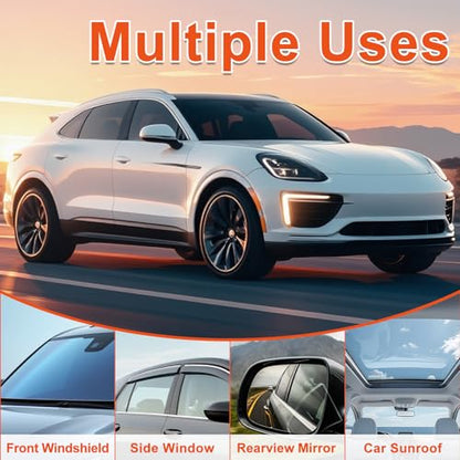 Glass Oil Film Remover for Car, 2026 Upgraded Automotive Oil Film Cleaning Brush, Hand-Held Glass Emulsion Cleaner for Car Windshield, Windows and Mirrors