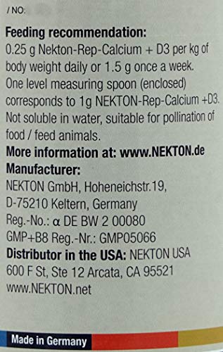 Nekton Rep-Calcium Plus D3 Reptile Supplement 30g, (1.06oz) - size: 1 Ounce (Pack of 1)