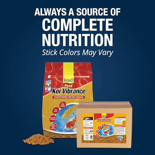 Tetra Pond Koi Vibrance Soft Sticks, Floating Pond Fish Food, 2.42 lbs | Daily Diet for Koi Fish and Ornamental Goldfish, Feed When Water is Above 50 Degrees, Highly Digestible, Clean & Clear Water - size: 2.42 Pound (Pack of 1)