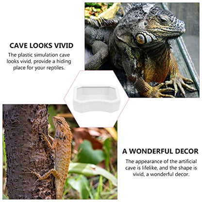 Crawling Toys Reptile Food Bowl Worm Dish: 10PCS Mini Plastic Reptile Water Feeder Bowl for Lizard Turtle Bearded Dragon Anoles Crested Gecko Hermit Black Accessories