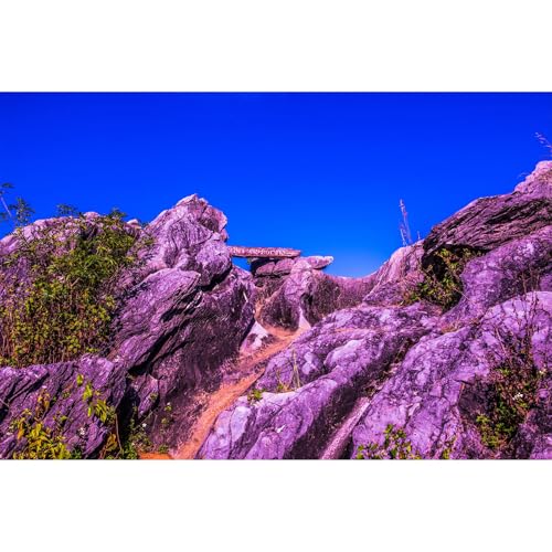 Reptile Habitat Background Blue Sky Rock Mountain Gobi Terrarium Background Eroded Stone Mountains Jungle Plants Aquarium Background Desert Blue Sky Mountain Fish Tank Background Vinyl 30x12in - color: Rock Blue, size: 30(W)x12(H)in