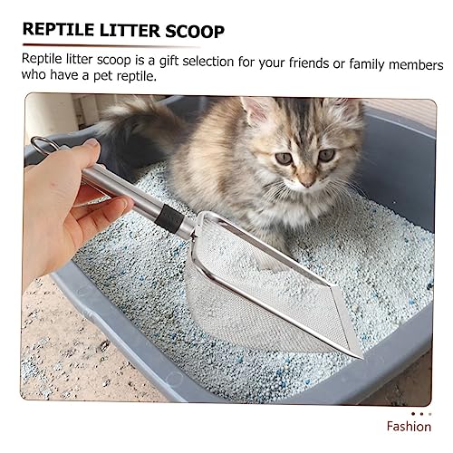 Pet Reptile Litter Scoop Reptile Shovel Filtered Design for Easy Waste Cleanup for