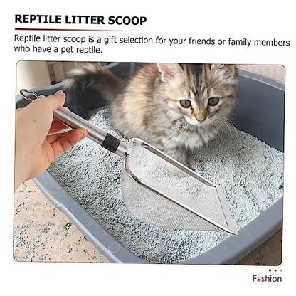 Pet Reptile Litter Scoop Reptile Shovel Filtered Design for Easy Waste Cleanup for