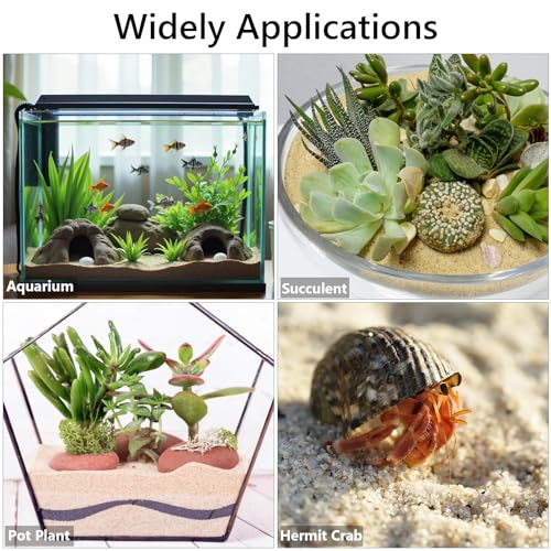 10-20 Mesh Beige Aquarium Sand, Boniosz 2.4lb Fish Tank Sand Potting Sand Soil for Plants, Aquariums, Terrariums, Bonsai Succulent Cactus, Gardening Landscape - color: 10-20 Mesh Beige Aquarium Sand, size: 2.4lb