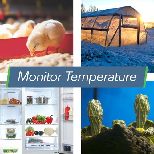 HT.w Smart Temperature Sensor & Humidity Sensor - Thermometer & Hygrometer w/App Monitoring - Water Resistant Temperature and Humidity Monitor w/Heat Index for RV, Fridge & More