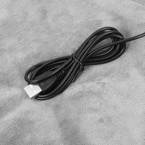TEHAUX USB Electric Heated Blanket with Soft Velvet Constant Temperature Adjustable Heat Settings Washable Design for Bed Period Cramps Relief and Portable Warmth