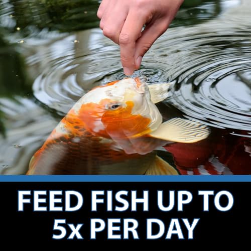 CrystalClear Staple Pond Fish Food for Koi & Goldfish, 8.8 Pound Bucket | Protein packed floating pellets for summer nutrition with easy digestion to support healthy growth and vitality - size: 8.8 Pound (Pack of 1)