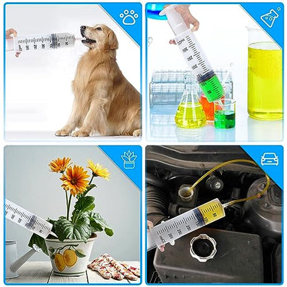 3pcs 350ml Syringes, Extra Large Plastic Syringes for Glue Dispensing, Scientific Labs, Watering, Refilling, Multiple Uses - style: 350ml