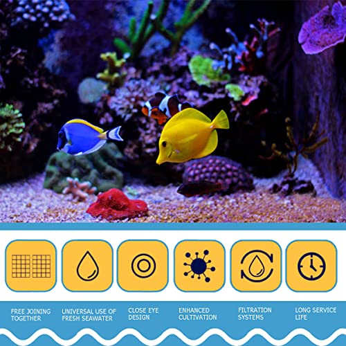10 PCS Aquarium Divider Tray Fish Tank Grid Aquarium Filter Bottom for Fish Tank Isolation