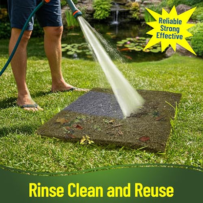 Aquatic Experts Classic Koi Pond Filter Pad COARSE – Bulk Roll Pond Filter Media, Rigid Ultra-Durable Latex Coated Fish Pond Filter Material US (24" x 56", Coarse (Black)) - size: 24" x 56"