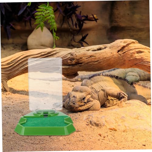 Abaodam Cricket Keeper for Reptiles Water Dispenser Hydration System Lizard Feeding Dish for Tortoises Geckos