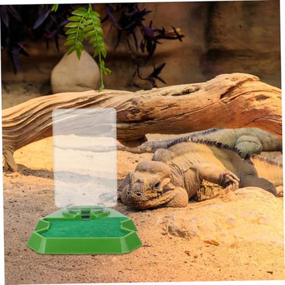 Abaodam Cricket Keeper for Reptiles Water Dispenser Hydration System Lizard Feeding Dish for Tortoises Geckos