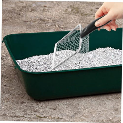 KESYOO Stainless Steel Cat Litter Scoop Fast Sifting Reusable Litter Shovel for Easy Cleaning of Cat and Reptile Waste Durable Pet Supply with Non Stick Design Mesh