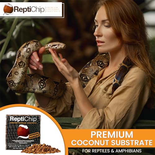 ReptiChip Reptile Substrate Coconut Chip Bedding 72 Quart Compressed Organic Coco Husk Block for Snake Habitat, Ball Python Terrarium, Turtle Tanks, Tortoise Enclosure - size: 1 Breeder Block