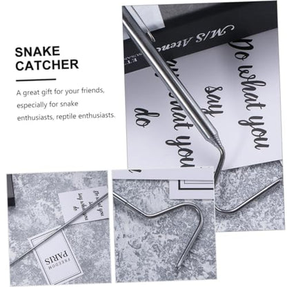 HANABASS 2pcs Heavy Duty Snake Catching Clip Grappling Hooks Large Steel Hooks for Reptile Grabber