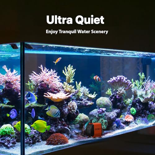 DOKO 1050GPH Submersible Water Fountain Pump for Pond, Waterfall, Aquariums | 4700L/H 100W Ultra Quiet Water Pump with 13ft Lift, Adjustable Flow, 6FT Cord & 3 Nozzles for Fish Tank & Statuary - size: 100W 1050GPH