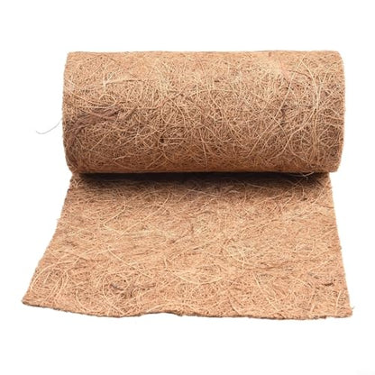 Natural Coconut Palm Mat Liner for Hanging Baskets Planters Terrariums Cuttable Coir Floor Mat Reptile Habitat Garden Decor 20x100cm(20 x 100cm) - size: 20 x 100cm