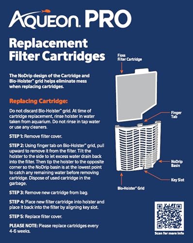 Aqueon PRO Replacement Filter Cartridges Medium 6 Pack - size: 6 Pack, style: Pro