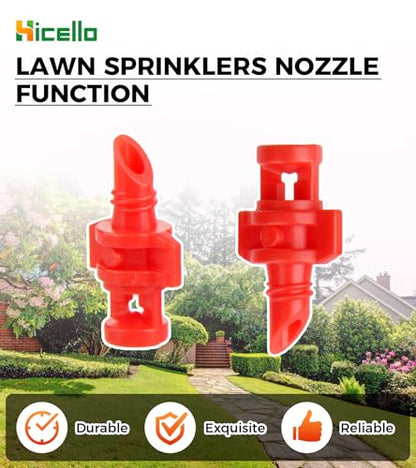 Micro Sprayer Irrigation System 100PCS 360 Degree Misting Nozzle Irrigation | Sprinklers Sprayer For Garden 0.15IN Drill Diameter Not For 1/4 Inch Hose, 360 Degree Cover Area : 0.9 - 1.1 m - size: 100pcs-360DR-Red