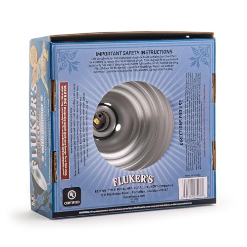 Fluker's Repta-Clamp Lamp, Heavy Duty Clamp Light For Reptile Tanks and Terrariums, UL/CUL Approved, Great for Reptile Basking, 150-Watt Maximum with Dimmable Switch, 8.5" | Heavy Duty Clamp Light for Reptile Tanks and Terrariums, UL/CUL Approved, Great f
