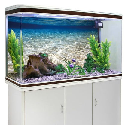 AWERT 24x12 inches Ocean Floor Aquarium Background Underwater Fish Tank Background Undersea Theme Aquarium Background - size: 24x12in/60x30cm