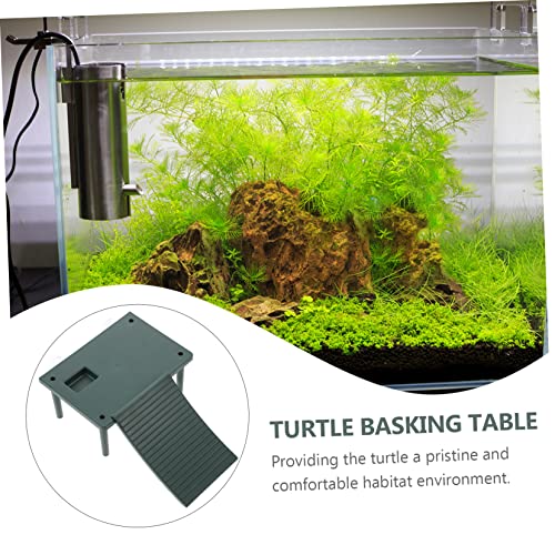 Toddmomy Decorative Turtle Platform Climbing Surface for Fish Tank Landscaping Basking Area for Water Turtles Frogs and Lizards Easy Tool Installation