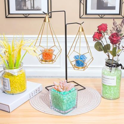 Keedolla Sea Glass Stones Frosted Glass Pebbles Gemstones for Aquarium Rocks, Fish Tank Gravel, Vase Fillers, DIY Crafts - Sky Blue(230g/8oz) - color: Sky Blue, size: 0.5 LB